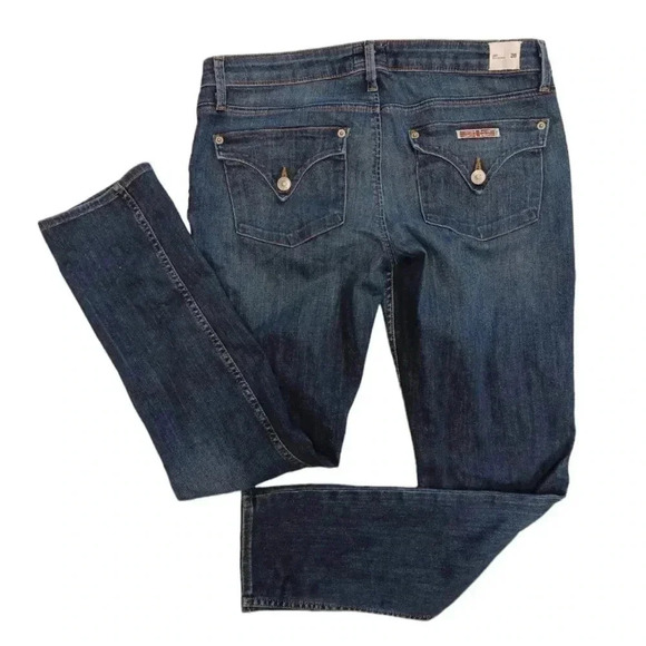 Hudson Jax Boyfriend Skinny Dark Wash Jeans Size 28 - Picture 4 of 14
